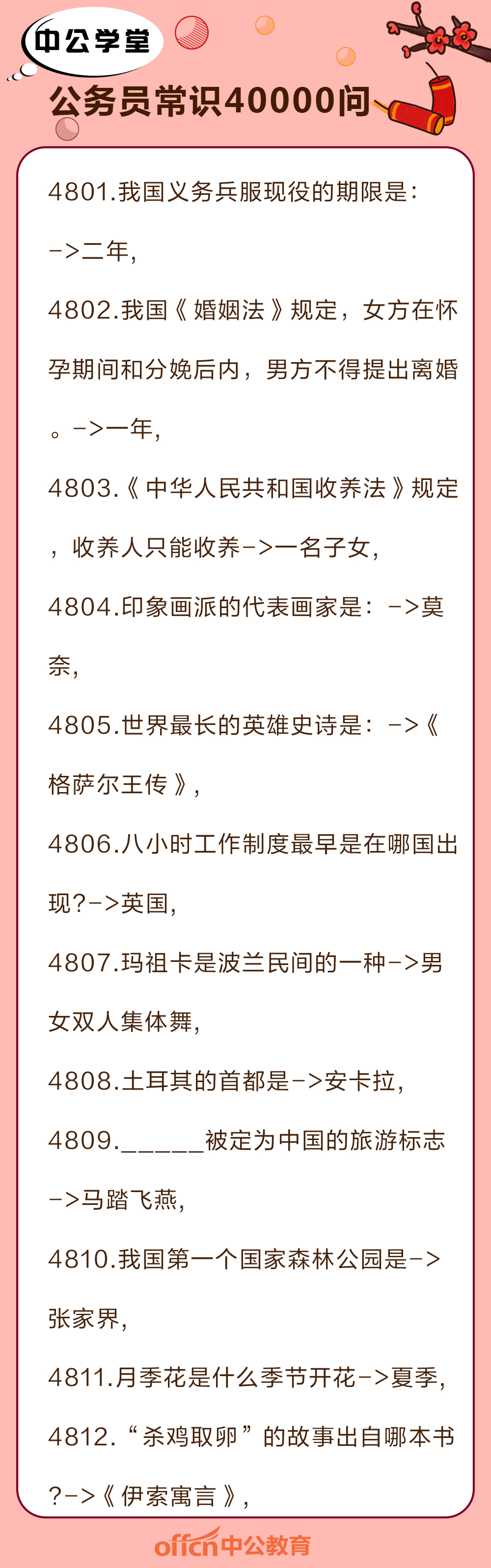 职测常识必备知识点概览，100个必背考点