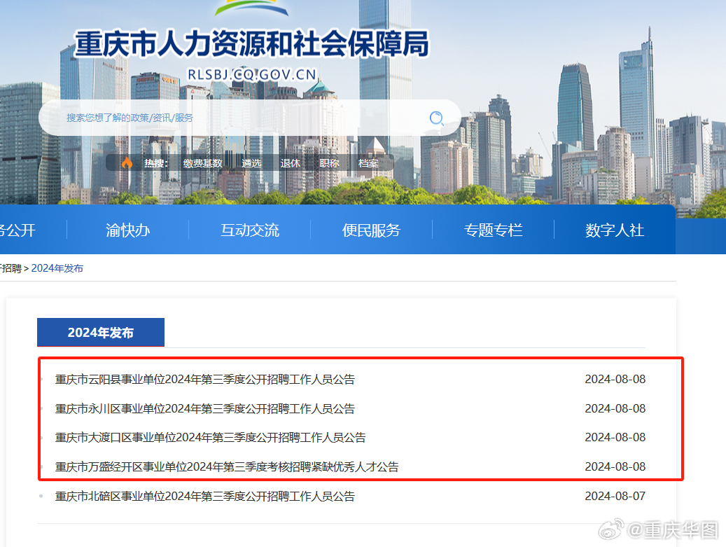 重庆市人社局招聘信息深度解析