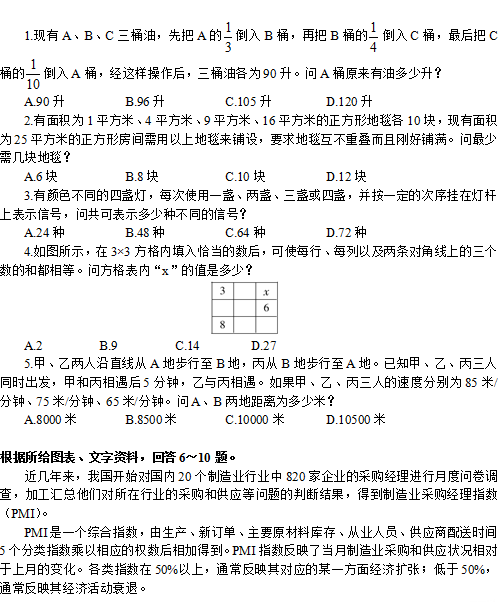 公务员行测常见题目解析及应对策略