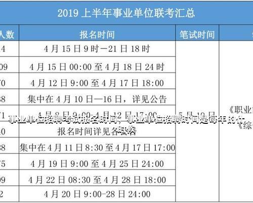 关于事业编招聘时间的探讨与解析